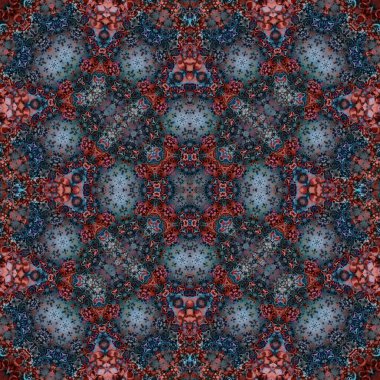 Kusursuz bir desen. Doku soyuttur. Arkaplan simetriktir ve tekrarlar