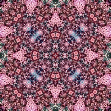 Kusursuz bir desen. Doku soyuttur. Arkaplan simetriktir ve tekrarlar