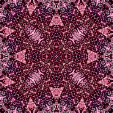 Kusursuz bir desen. Doku soyuttur. Arkaplan simetriktir ve tekrarlar