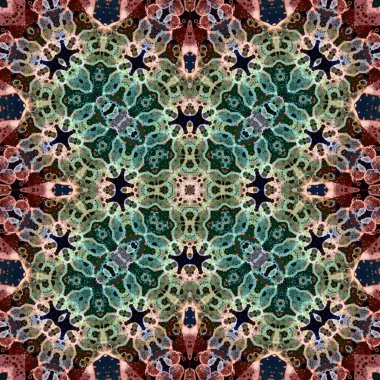 Kusursuz bir desen. Doku soyuttur. Arkaplan simetriktir ve tekrarlar