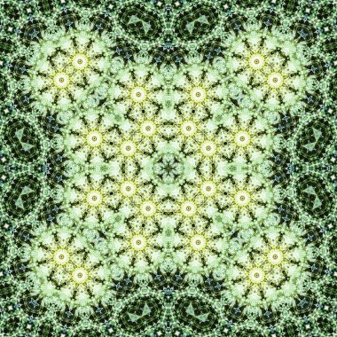 Kusursuz bir desen. Doku soyuttur. Arkaplan simetriktir ve tekrarlar