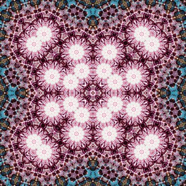 Kusursuz bir desen. Doku soyuttur. Arkaplan simetriktir ve tekrarlar