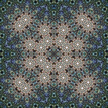 Kusursuz bir desen. Doku soyuttur. Arkaplan simetriktir ve tekrarlar
