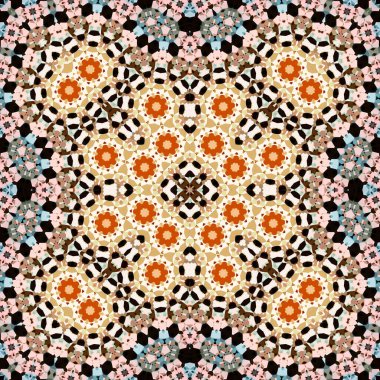 Kusursuz bir desen. Doku soyuttur. Arkaplan simetriktir ve tekrarlar