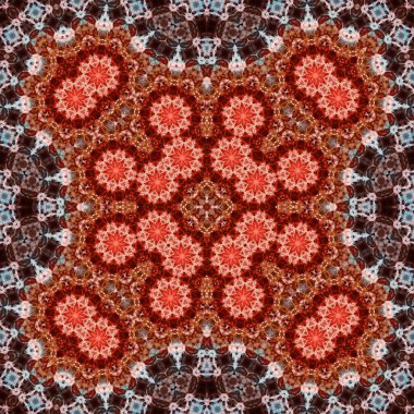 Kusursuz bir desen. Doku soyuttur. Arkaplan simetriktir ve tekrarlar