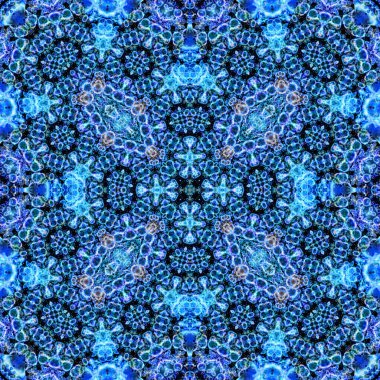 Kusursuz bir desen. Doku soyuttur. Arkaplan simetriktir ve tekrarlar