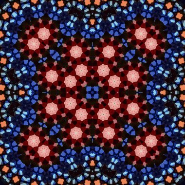 Kusursuz bir desen. Doku soyuttur. Arkaplan simetriktir ve tekrarlar