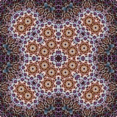 Kusursuz bir desen. Doku soyuttur. Arkaplan simetriktir ve tekrarlar