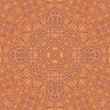 Kusursuz soyut simetrik harika desen. Kaleydoskop deseni dokusu