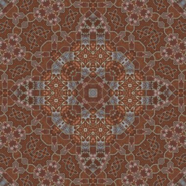 Kusursuz soyut simetrik harika desen. Kaleydoskop deseni dokusu