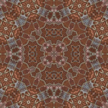 Kusursuz soyut simetrik harika desen. Kaleydoskop deseni dokusu