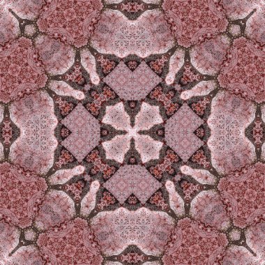 Kusursuz soyut simetrik harika desen. Kaleydoskop deseni dokusu