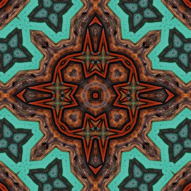 Kusursuz soyut simetrik harika desen. Kaleydoskop deseni dokusu