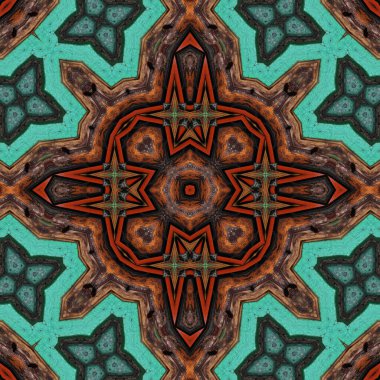 Kusursuz soyut simetrik harika desen. Kaleydoskop deseni dokusu