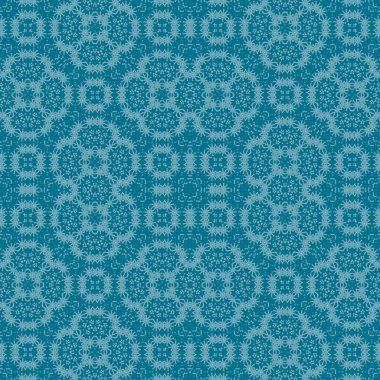 Kusursuz bir Noel deseni. Noel arka planı mavisi. Kar tanesi deseni. Mutlu yıllar.