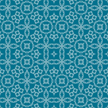 Kusursuz bir Noel deseni. Noel arka planı mavisi. Kar tanesi deseni. Mutlu yıllar.