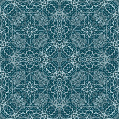 Kusursuz bir Noel deseni. Noel arka planı mavisi. Kar tanesi deseni. Mutlu yıllar.