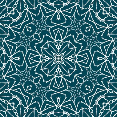 Kusursuz bir Noel deseni. Noel arka planı mavisi. Kar tanesi deseni. Mutlu yıllar.