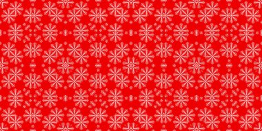 Kusursuz bir Noel deseni. Noel afişi kırmızı. Buz deseni. Mutlu yıllar..