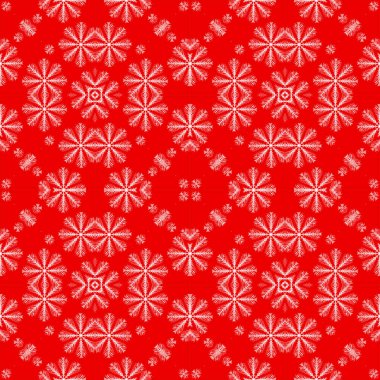 Kusursuz bir Noel deseni. Kırmızı Noel arkaplanı. Mutlu noeller. Mutlu yıllar..