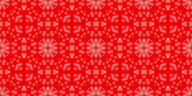 Kusursuz bir Noel deseni. Noel afişi kırmızı. Buz deseni. Mutlu yıllar..