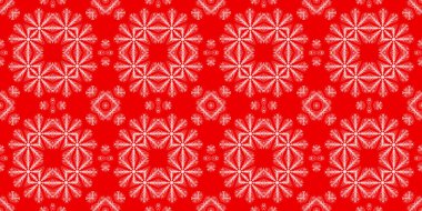 Kusursuz bir Noel deseni. Noel afişi kırmızı. Buz deseni. Mutlu yıllar..