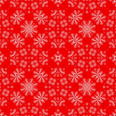 Kusursuz bir Noel deseni. Kırmızı Noel arkaplanı. Mutlu noeller. Mutlu yıllar..