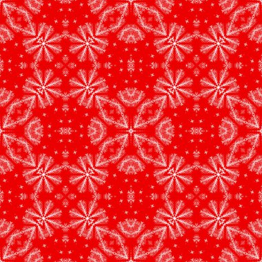 Kusursuz bir Noel deseni. Kırmızı Noel arkaplanı. Mutlu noeller. Mutlu yıllar..