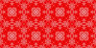 Kusursuz bir Noel deseni. Noel afişi kırmızı. Buz deseni. Mutlu yıllar..