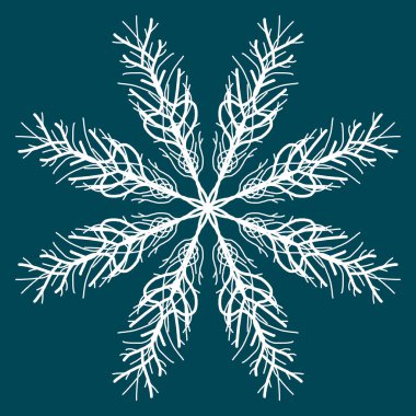 Mavi arka planda kar taneleri. Kusursuz kar taneleri deseni. Noel arkaplanı. Mutlu yıllar.