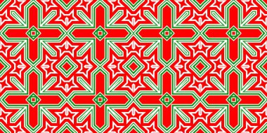 Kusursuz desenli pankart kırmızı ve yeşil. Kırmızı ve yeşil Noel şablonu. Mutlu noeller. Mutlu yıllar..