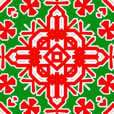 Kusursuz kare desenli kırmızı ve yeşil. Noel deseni yeşil ve kırmızı. Mutlu noeller. Mutlu yıllar..