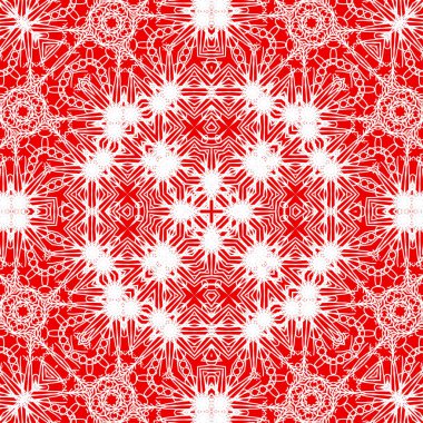 Kusursuz bir Noel deseni. Kırmızı Noel arkaplanı. Mutlu noeller. Mutlu yıllar..