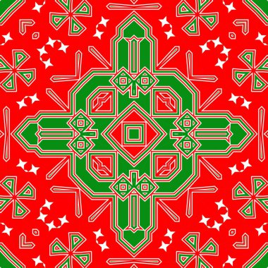 Kusursuz kare desenli kırmızı ve yeşil. Noel deseni yeşil ve kırmızı. Mutlu noeller. Mutlu yıllar..