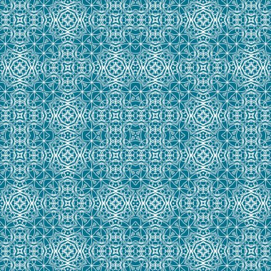 Kusursuz bir Noel deseni. Noel arka planı mavisi. Kar tanesi deseni. Mutlu yıllar.