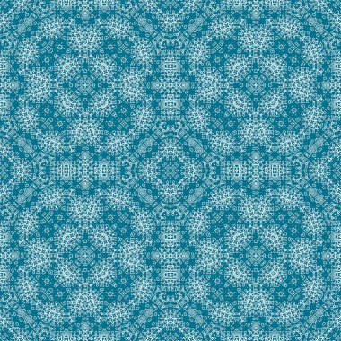 Kusursuz bir Noel deseni. Noel arka planı mavisi. Kar tanesi deseni. Mutlu yıllar.