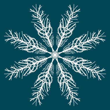 Mavi arka planda kar taneleri. Kusursuz kar taneleri deseni. Noel arkaplanı. Mutlu yıllar.