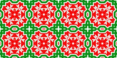 Kusursuz desenli pankart kırmızı ve yeşil. Kırmızı ve yeşil Noel şablonu. Mutlu noeller. Mutlu yıllar..