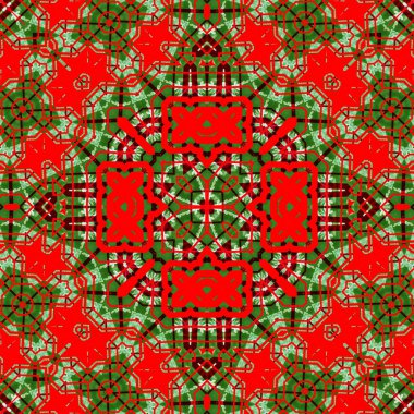 Kusursuz kare desenli kırmızı ve yeşil. Noel deseni yeşil ve kırmızı. Mutlu noeller. Mutlu yıllar..