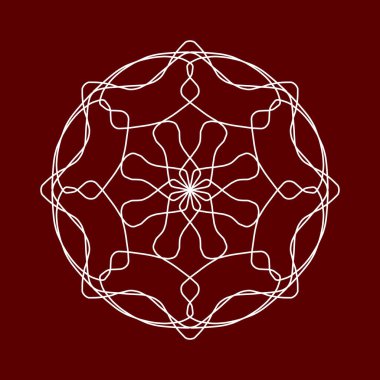 Kırmızı arka planda kar taneleri. Kusursuz kar taneleri deseni. Noel arkaplanı. Mutlu yıllar.