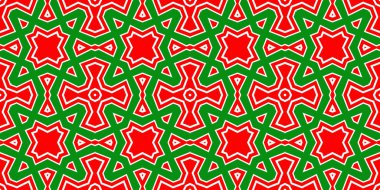 Kusursuz desenli pankart kırmızı ve yeşil. Kırmızı ve yeşil Noel şablonu. Mutlu noeller. Mutlu yıllar..