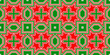 Kusursuz desenli pankart kırmızı ve yeşil. Kırmızı ve yeşil Noel şablonu. Mutlu noeller. Mutlu yıllar..