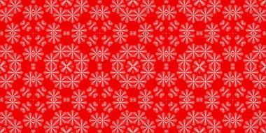 Kusursuz bir Noel deseni. Noel afişi kırmızı. Buz deseni. Mutlu yıllar..