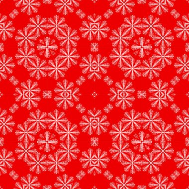 Kusursuz bir Noel deseni. Kırmızı Noel arkaplanı. Mutlu noeller. Mutlu yıllar..