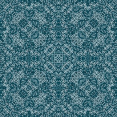 Kusursuz bir Noel deseni. Noel arka planı mavisi. Kar tanesi deseni. Mutlu yıllar.