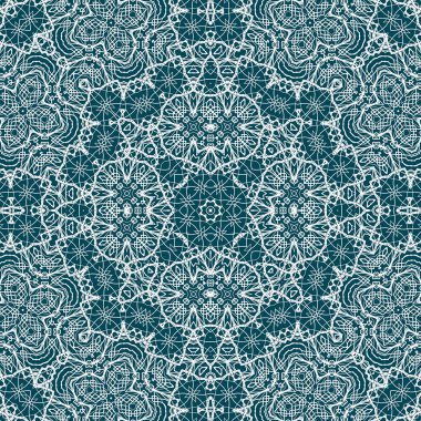 Kusursuz bir Noel deseni. Noel arka planı mavisi. Kar tanesi deseni. Mutlu yıllar.