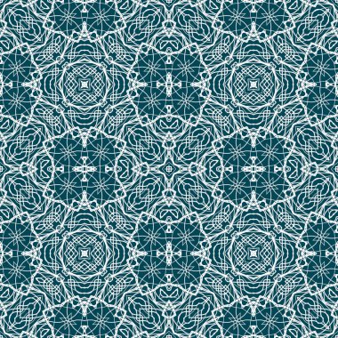 Kusursuz bir Noel deseni. Noel arka planı mavisi. Kar tanesi deseni. Mutlu yıllar.