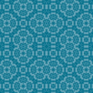 Kusursuz bir Noel deseni. Noel arka planı mavisi. Kar tanesi deseni. Mutlu yıllar.