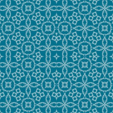 Kusursuz bir Noel deseni. Noel arka planı mavisi. Kar tanesi deseni. Mutlu yıllar.