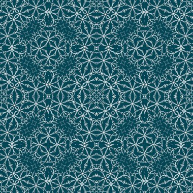 Kusursuz bir Noel deseni. Noel arka planı mavisi. Kar tanesi deseni. Mutlu yıllar.